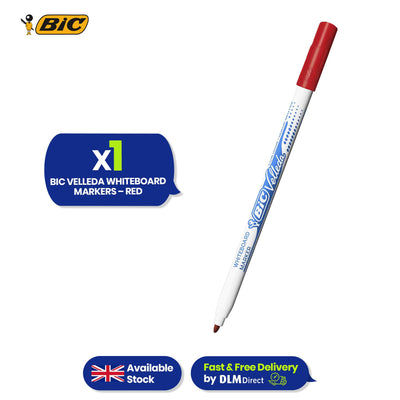 BIC Whiteboard Marker Plastic Bullet Tip Dry Erase Pen Low Odour Ink for Office School