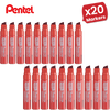 PENTEL N50XL PERMANENT MARKER RED - Single Pen