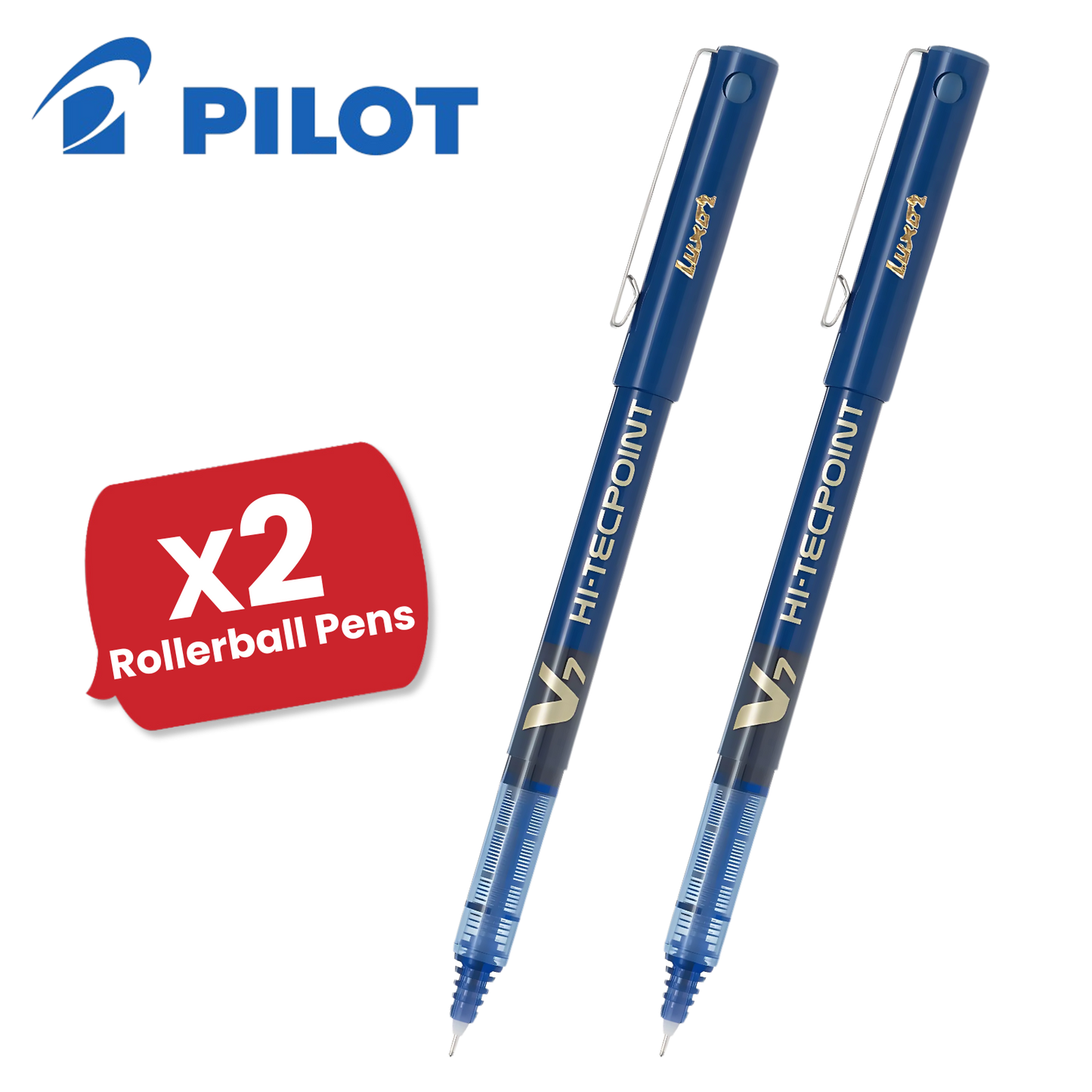 Pilot V7 Rollerball Pen 0.7mm Needle Tip Blue - Pack of 1 - 1 to 36 Packs