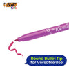 BIC Kids Kid Couleur Felt Medium Blocked Tip Colouring Pens - Pack of 12