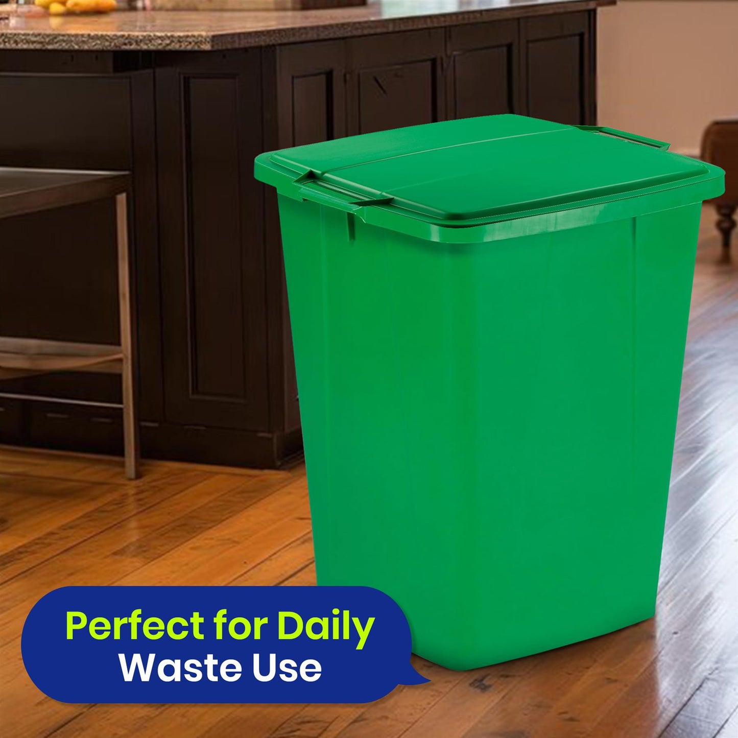 Durable DURABIN 90 Rectangular Waste Bin Green+ Durable DURABIN 90 Lid Green+ Durable ECO 110L Bin Bags 100% Recycled