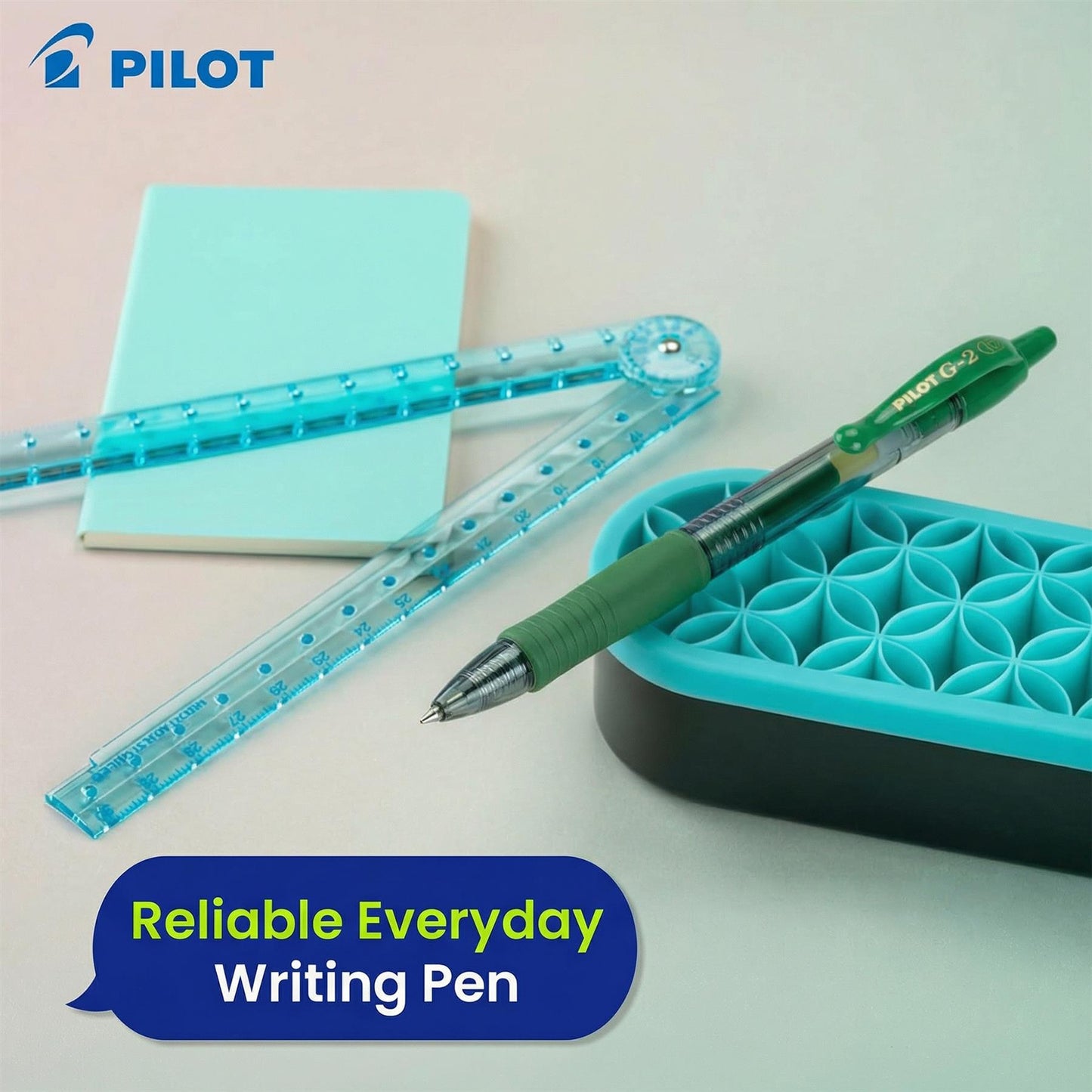 Pilot G-207 Retractable Gel  Rollerball Medium Mixed Value - Green - Pack of 3