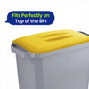 DURABIN 60L Yellow and Black Lids and 25x 110L Recycled Bin Bags Set