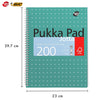 Pukka Pad A4 Jotta Book 3 Pack with BIC Cristal Fun Turquoise Pens 20 Pack 1.6mm