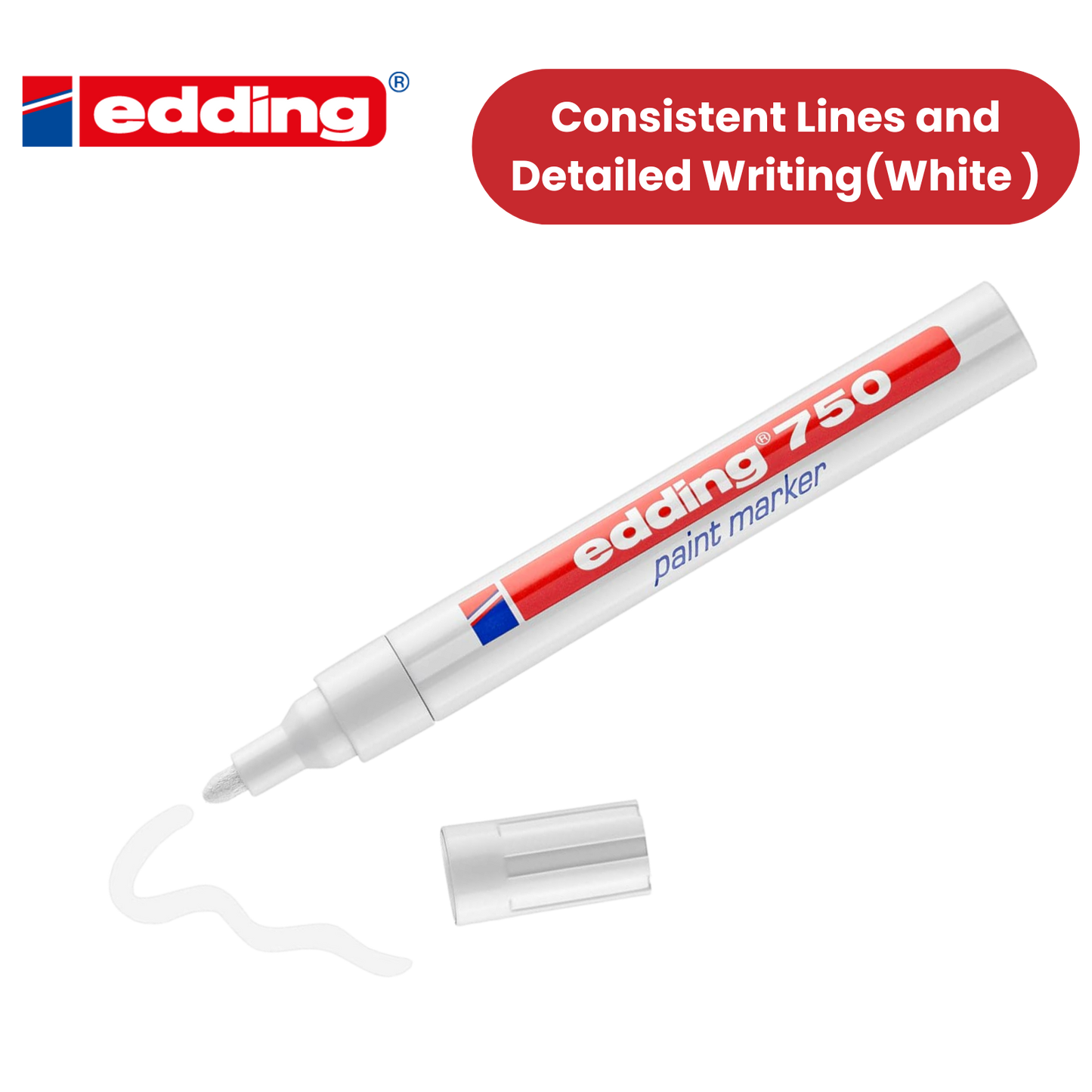 Edding Paintmarker Opaque White Pack of 10 Edding Paintmarker Opaque White Single Pen - 1 to 30 Packs