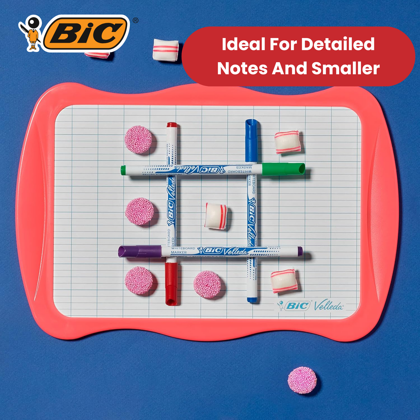 BIC Velleda 1721 Whiteboard Pens Black - Pack of 2