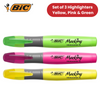 BIC Highlighters XL Assorted Fluorescent Colours 3 Pack