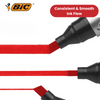 BIC Marking 2300 ECOlutions Permanent Chisel Tip Markers Red - Box of 12