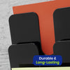 A4 Portrait Wall Mounted Document Holder with 6 Compartments for Flyers & Magazines