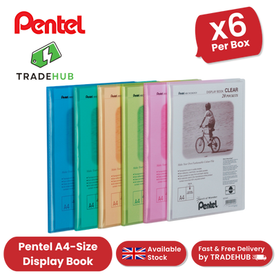 PENTEL RECYCOLOGY DISPY BK CLR 20PKT AST - Pack of 5 - 1 to 20 Packs
