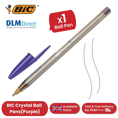 Bic Cristal Fun Ball Pen � Purple - Pack of 1