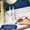 BIC 4 Colours Ball Pens Botanical Pack of 3 with Black Blue Red Green Ink