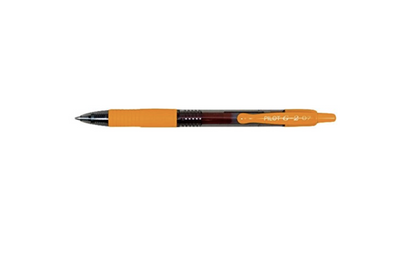 Pilot G-207 Retractable Gel Rollerball Medium Orange - Pack of 3