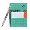 Pukka Pad A5 Squared Jotta Book, 200 Pages Wirebound Grid, Perforated