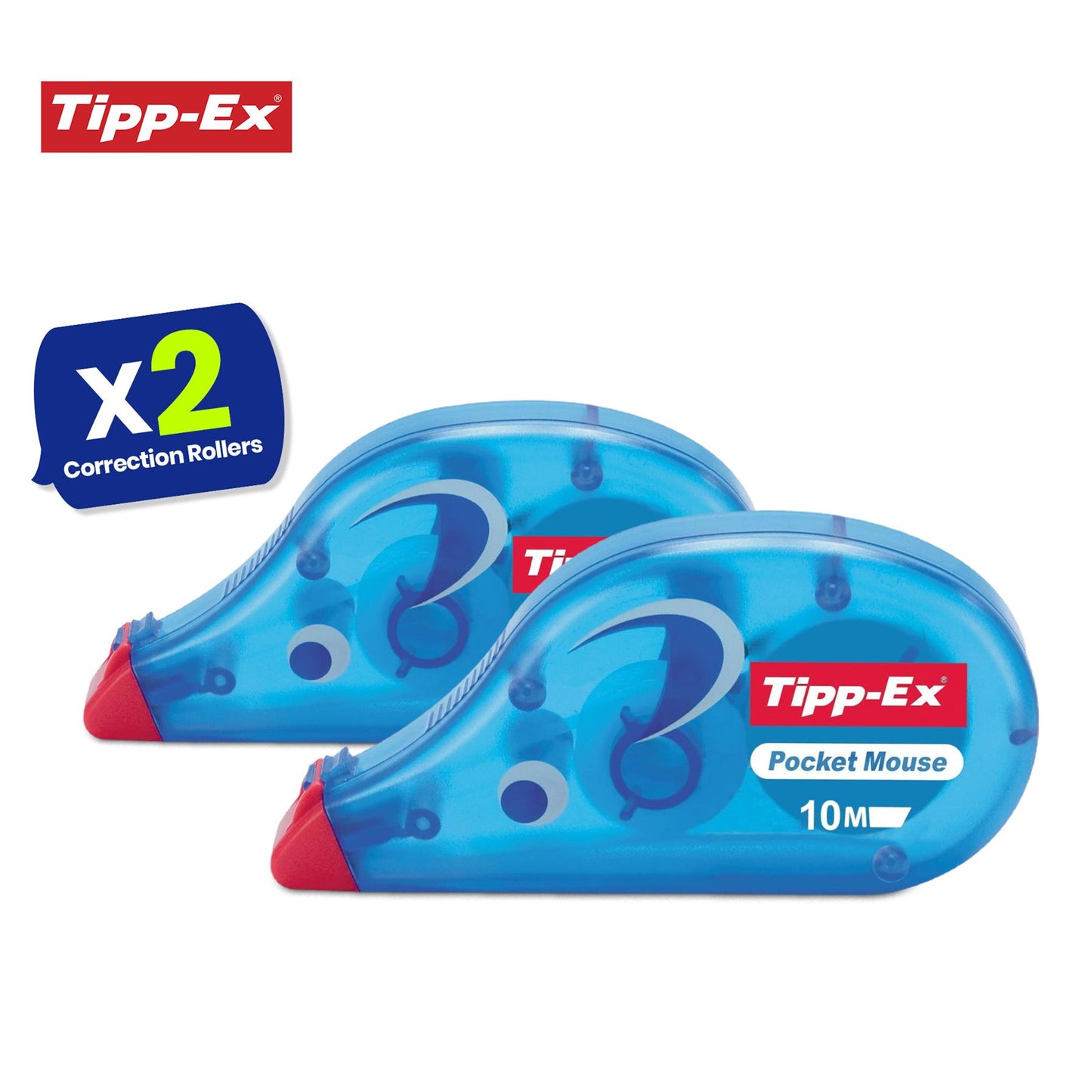 Tipp-Ex Pocket Mouse Correction Tape Roller 5mm x 10m - Pack of 2