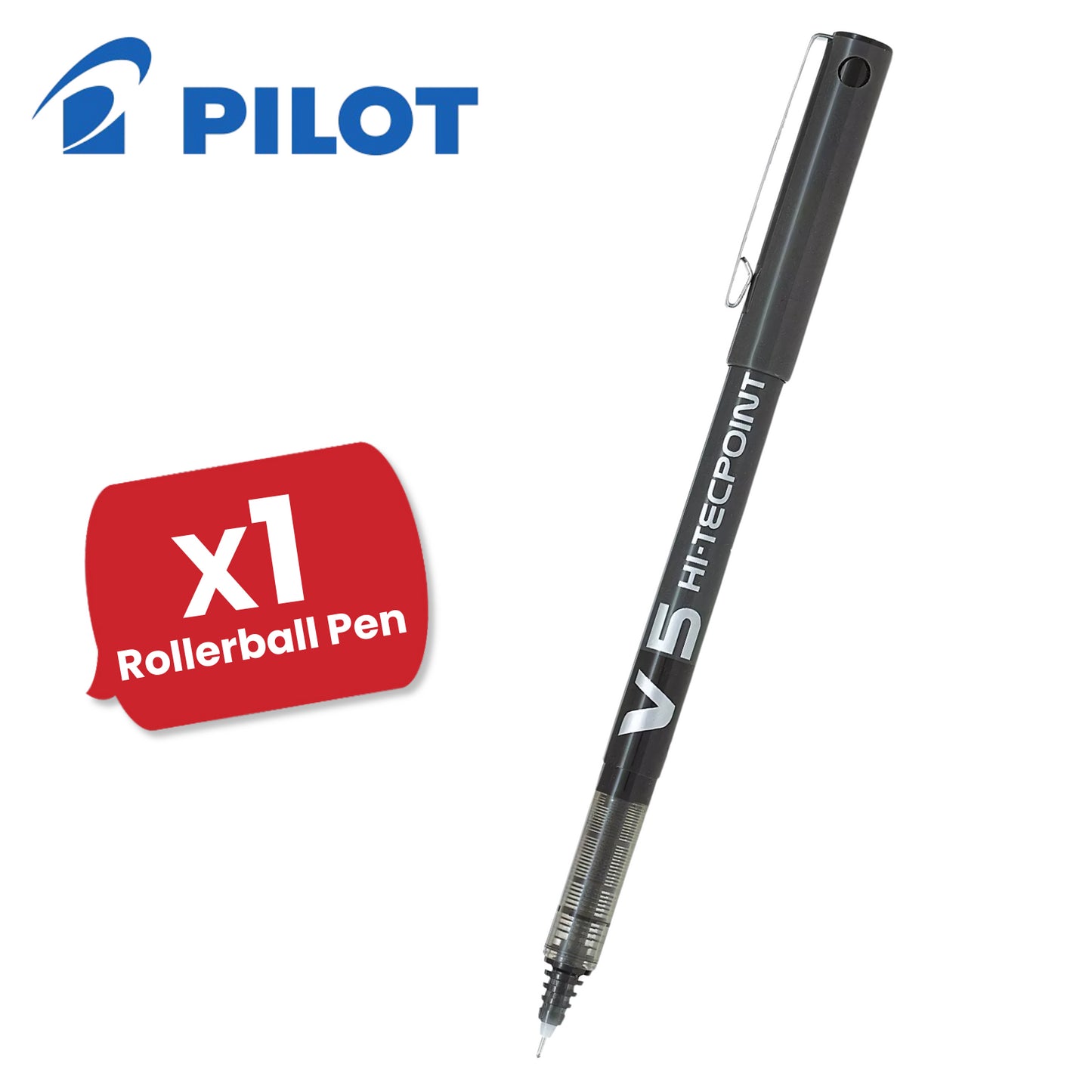 Pilot V5 Liquid Ink Rollerball Fine Value Pack Black Single Pen