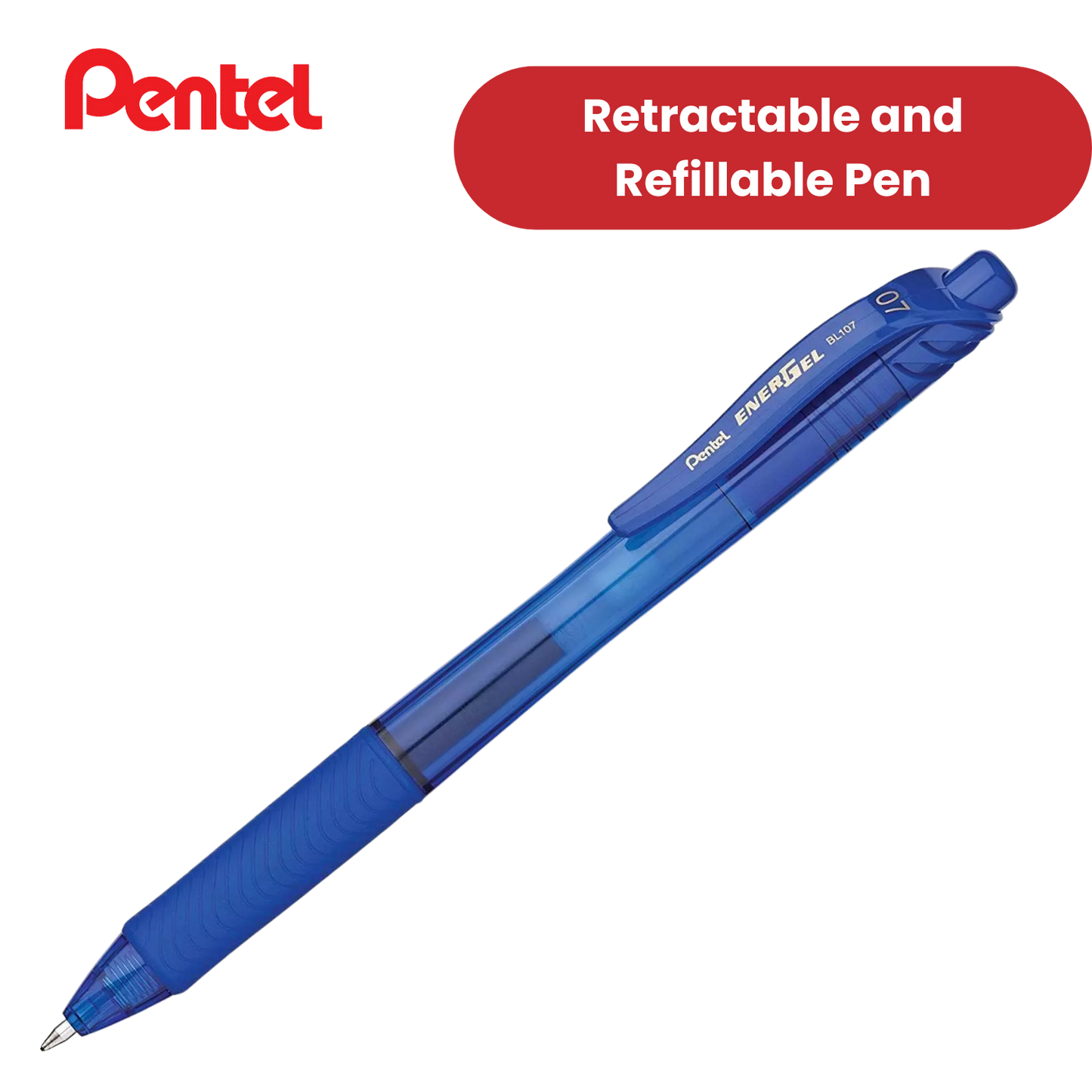 Pentel EnerGel X BL107 - Pack of 12 - Blue