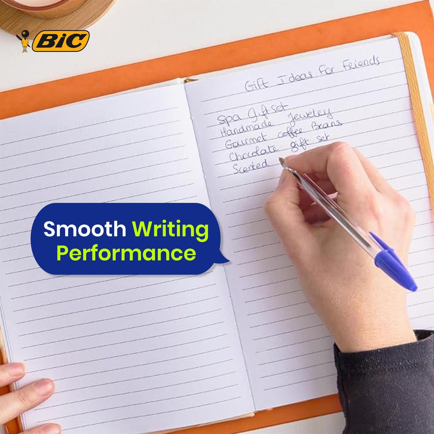 BIC Cristal Original Ballpoint Pens with Blue Ink and 1.0mm Medium Tip for Daily Writing Pack of 100