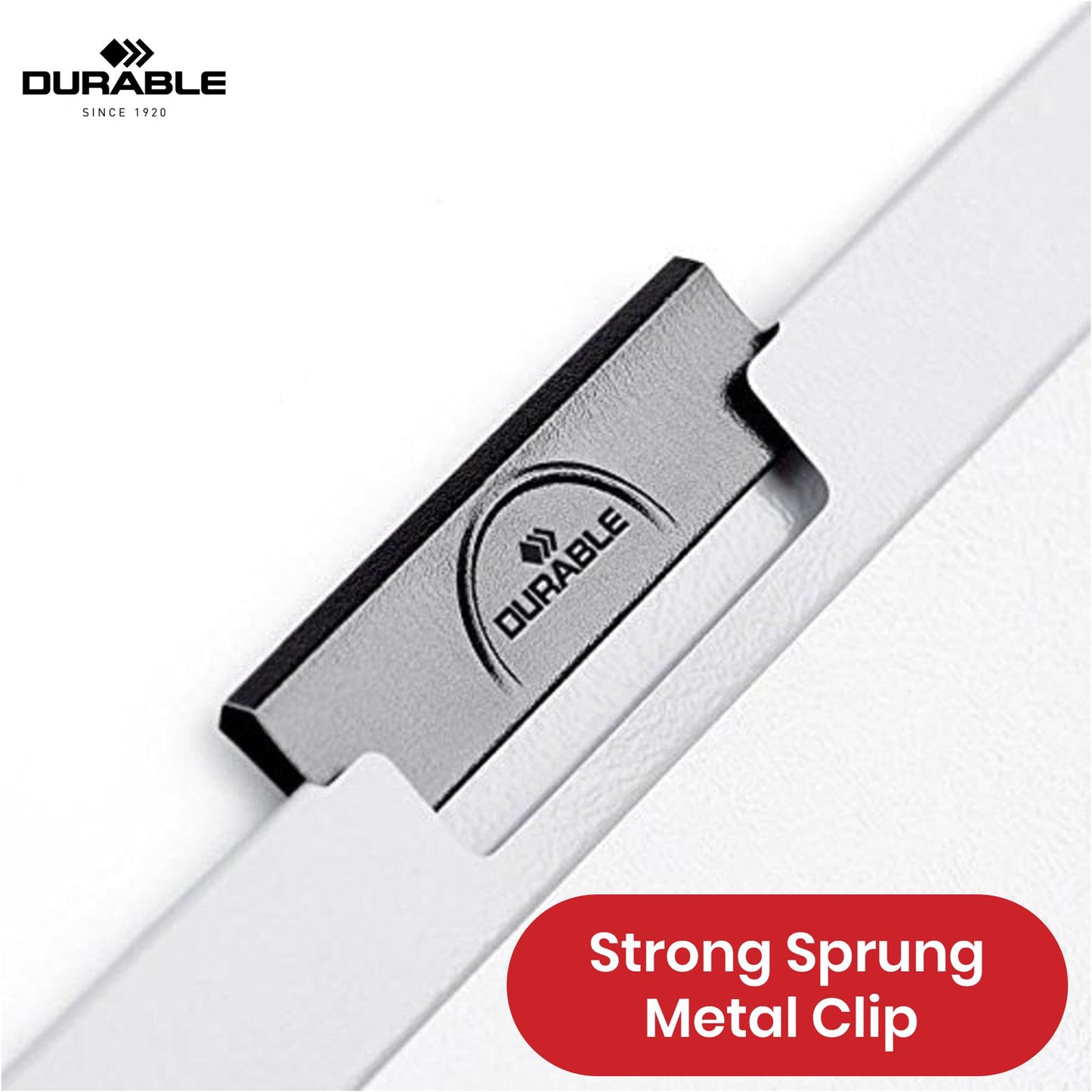 Durable Clip Folder 30 Sheet PVC Display File, 25 Pcs Black A4 Clip Bar File for Home