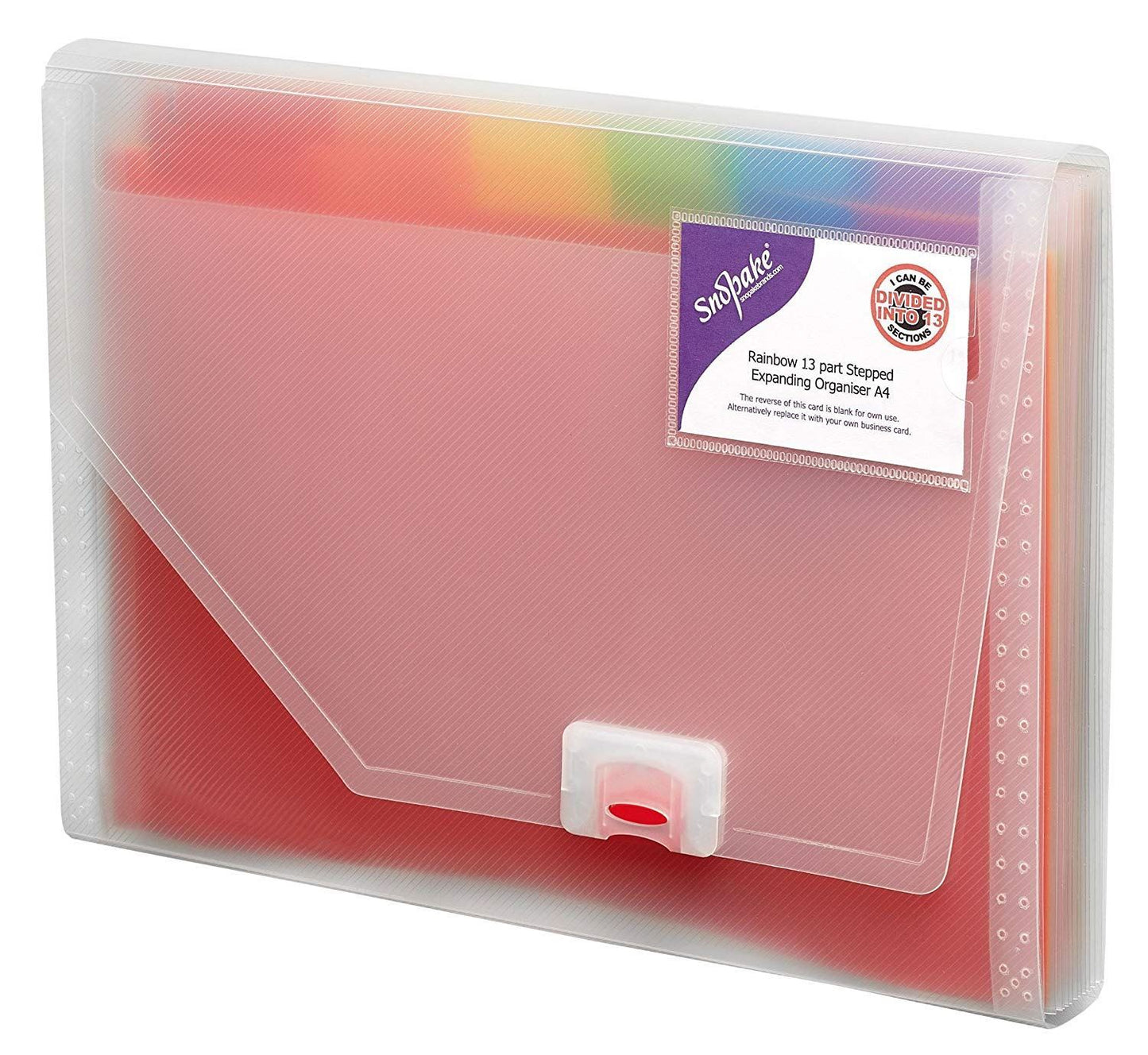 Snopake Rainbow 13part Expand Organiser A4