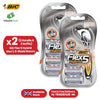 BIC Flex 5 Hybrid, Men's 5-Blade Razors, Precision Blade for Accuracy, Pack with 1 Handle and 4 Refills