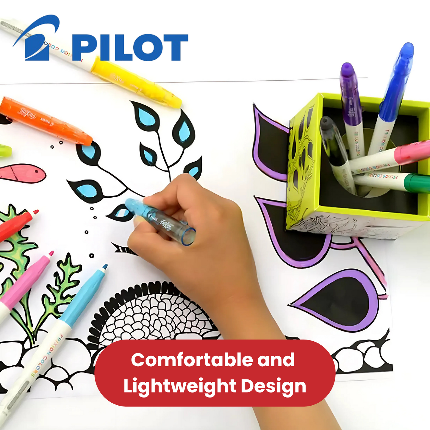 Pilot Frixion Colors Blue Erasable Gel Ink Markers for Smooth & Creative Writing