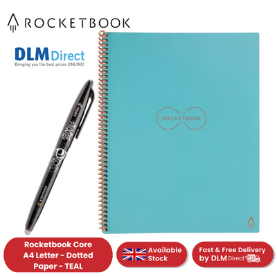 Rocketbook Core A4 Letter - Dotted Paper - TEAL