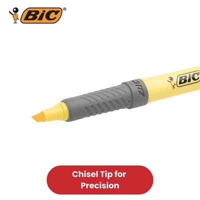 Bic Pastel Highlighter Marker Assorted (Blister Pack 4)
