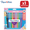 Paper Mate Flair Felt Tip Pens Candy Pop (12-Pack) - Vibrant Colors No-Bleed Ink