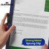 Durable DURACLIP A4 Project Folder Plastic Metal Clip 30 Sheets Holder Document Certificates Organisers  for School Office Home