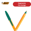Bic Orange Ball Pen Fine Green PK20 1 to 5 Packs