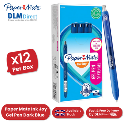 PAPERMATE GEL RETRACTABLE BLUE - 1 to 5 Packs