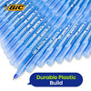 Bic Round Stic Medium Writing Ball Pen - BLUE - PACK OF 8