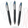 BIC 4 Colours Grip Pro Ballpoint Pens, Pack of 3