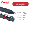 Pentel iZee 4 Colours Retractable Ballpoint Pens, Standard - Single Pen