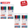 Edding 360 Drywipe Marker Assorted Pack of 4 - 1 to 5 Packs