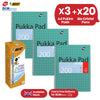 Pukka Pad A4 Jotta Book 3 Pack with BIC Cristal Fun Turquoise Pens 20 Pack 1.6mm