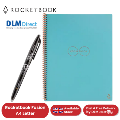 Rocketbook Fusion A4 Letter - Dotted Paper - TEAL