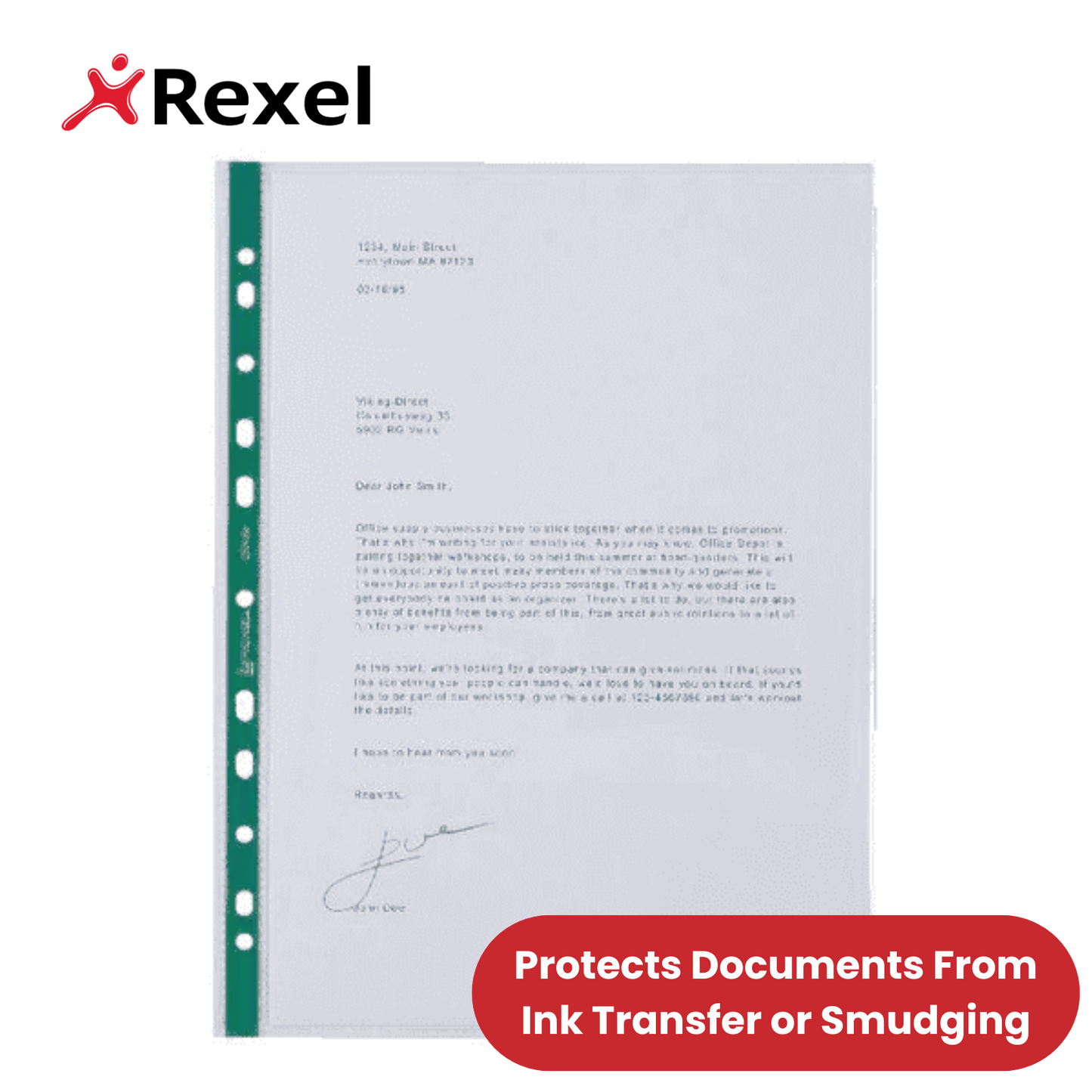 Rexel Copyking Clear Reinforced Pockets CKP/A4 12265 (Pack of 100) 1 to 5
