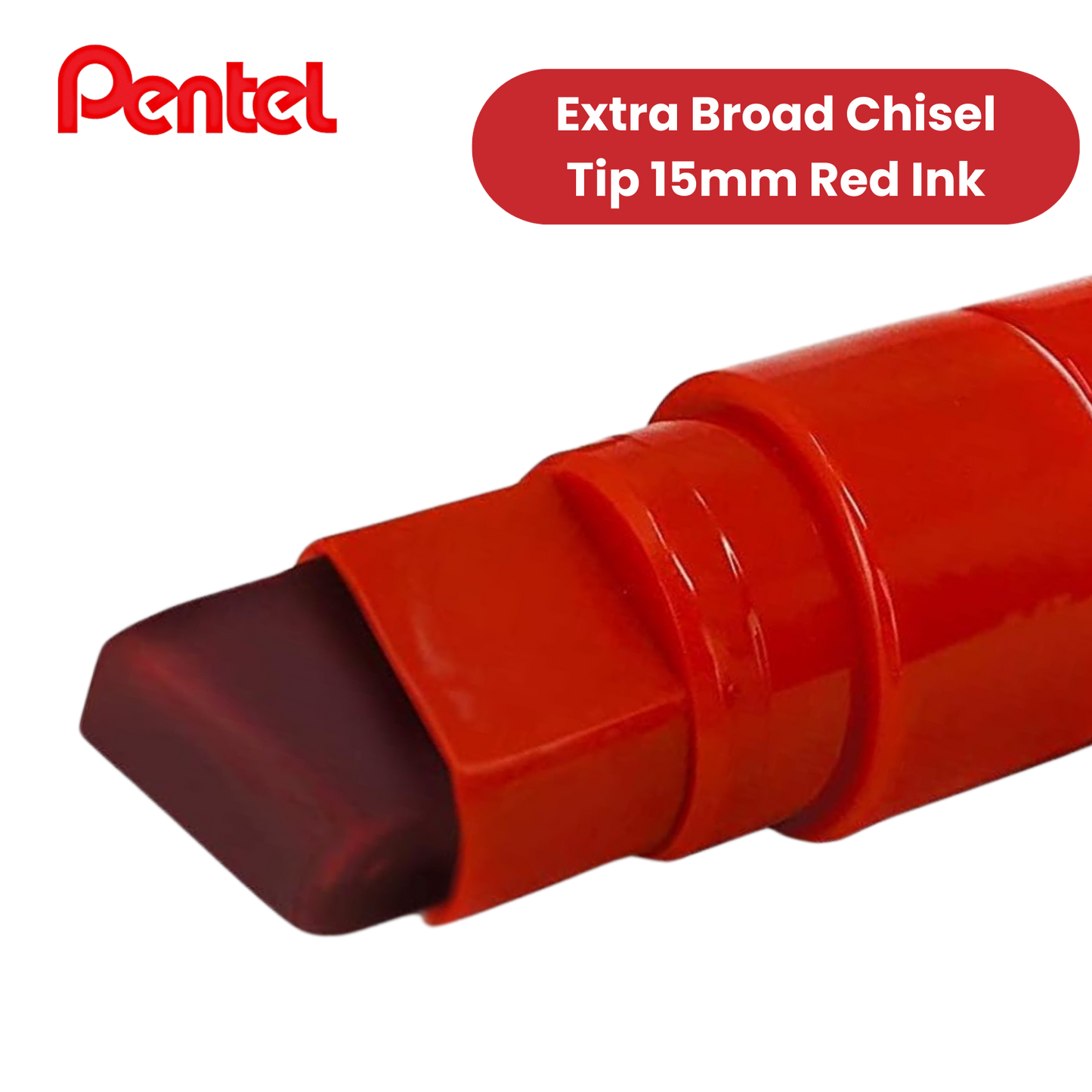 PENTEL N50XL PERMANENT MARKER RED - Single Pen
