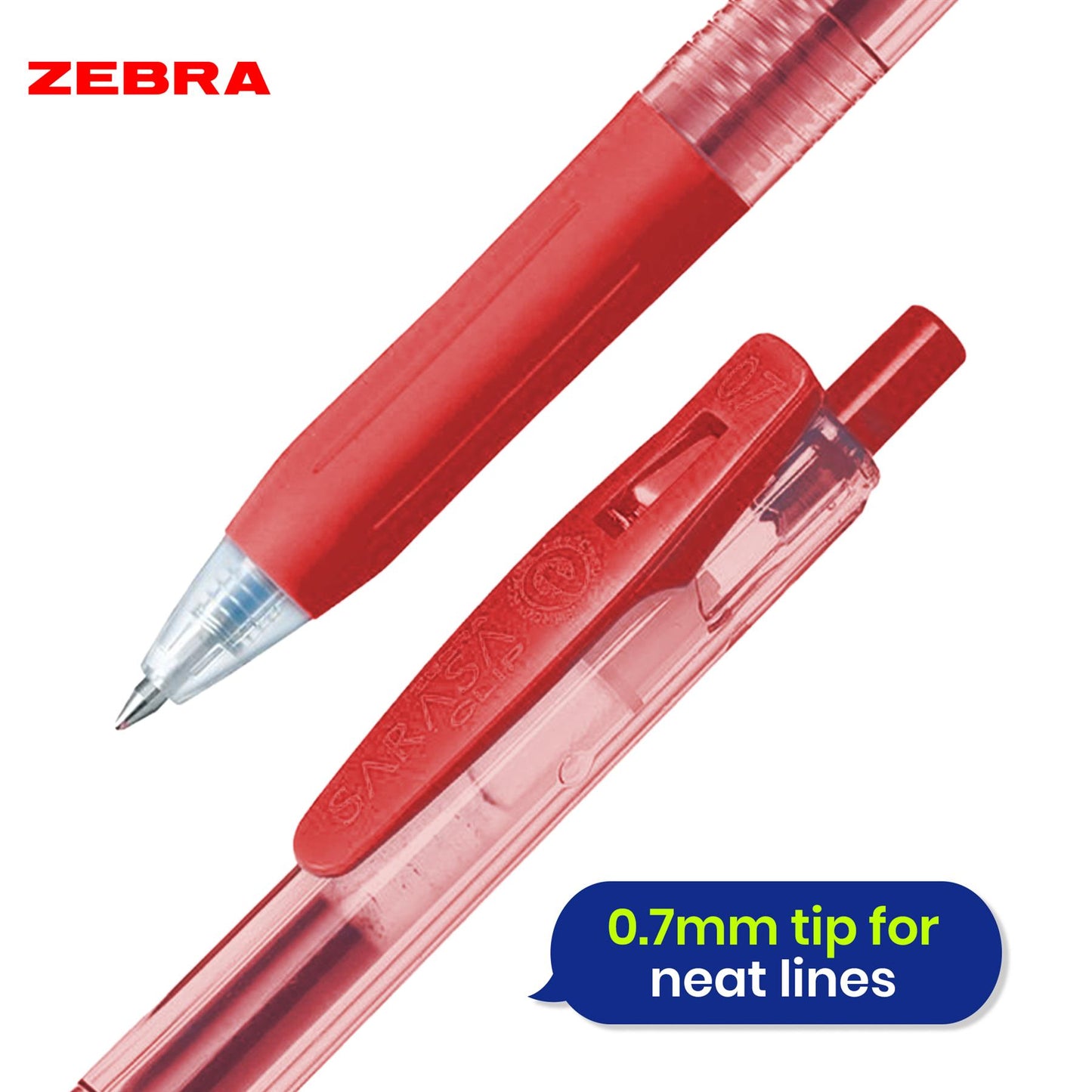 Zebra Gel Pen Plastic Fine Point Pen Home School & Office ( Pack of 3 )