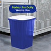 110L Bin Bags 25 Pack and 90L DURABIN Blue Waste Bin Bundle Strong Recycled Plastic Set