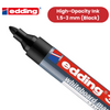 EDDING 360 BULLET TIP BLACK WHITEBOARD MARKERS - BOX OF 10