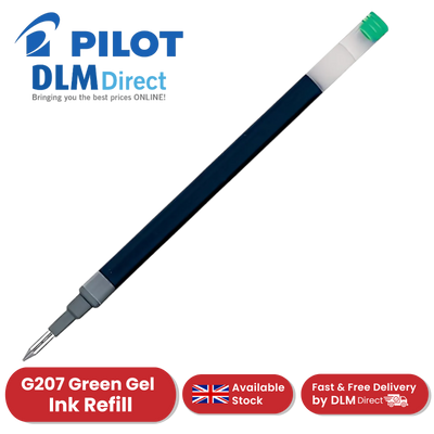 Pilot G2-07 Gel Pen Refill Green Ink - Single & Multi Refills for Smooth Writing