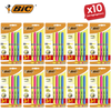 BIC Briteliner Grip Highlighters - Yellow/Blue/Green/Pink (Pack of 4)