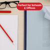 Durable Dark Blue Spine Bar - A4 Plastic Slide Binder, 6mm Strip Paper Binder for Work (Pack of 100)
