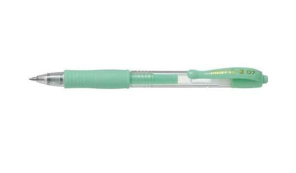 Pilot G-207 Retractable Gel Rollerball Medium Pastel Green - Pack of 3