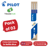 Pilot Frixion Refill 1.0mm Broad - Blister Pack of 3 - Blue