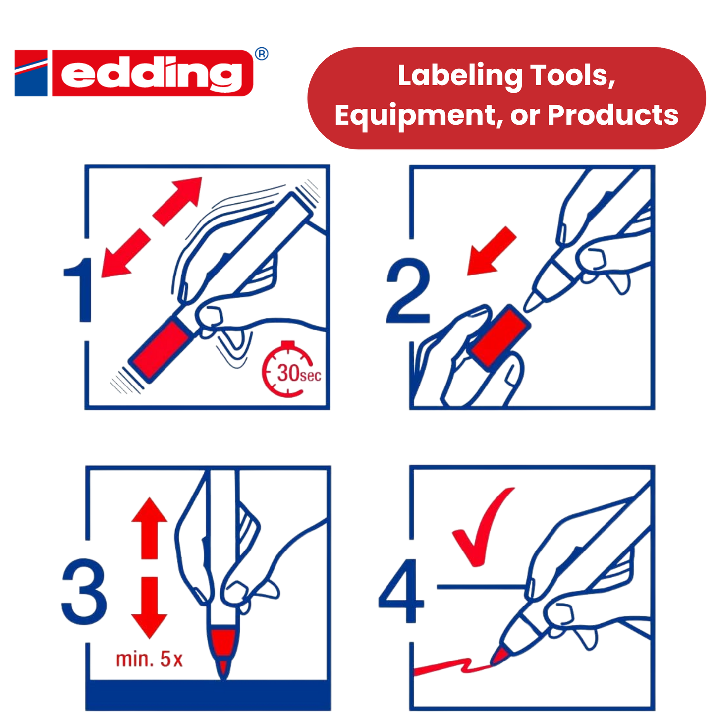 Edding 750 Permanent Paint Markers - Bold Black Ink for Multi-Surface Writing