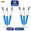 BIC 6x 4-Colour Mini Pens Retractable Multicolour Pens for Writing